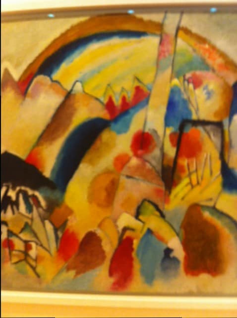 udsnit af et Kandinsky billede, 1913.