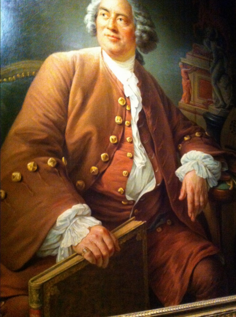 Maleri af en franskmand i 1700 tallet, hvor knapperne er med til at udsmykke jakken. 