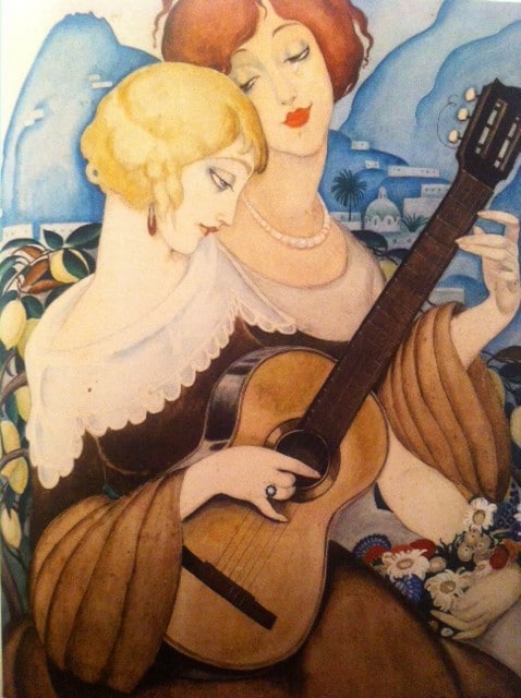 Gerda Wegener: Melodi fra Capri ( Gerda og Lili. 1924 